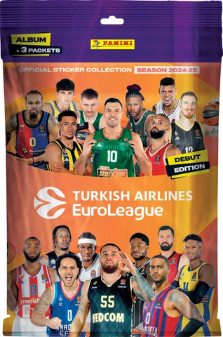 Panini EuroLeague Turkish Airlines 2024-25 Season Stickers Starter Pack Αυτοκόλλητα Άλμπουμ (PA.AL.EL.025)