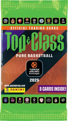 Panini EuroLeague Turkish Airlines 2024-25 Season Top Class 1 φακελάκι με 8 κάρτες (PA.KA.EL.225)