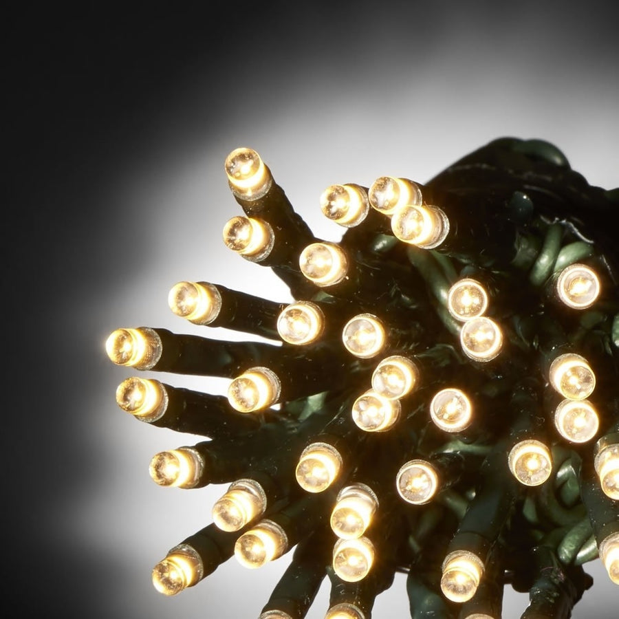 300 Led Λαμπάκια με Πρόγραμμα Πράσινο Καλώδιο Θερμό Λευκό Φως Εξωτερικού Χώρου (XLALED300-GWW/31V)