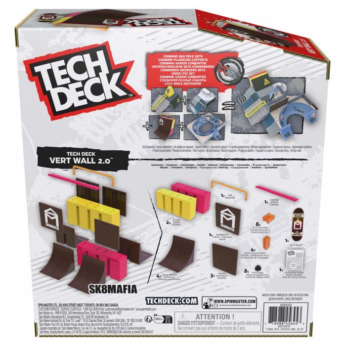 Tech Deck X-Connect Park Creator Vert Wall 2.0 - 1 Μινιατούρα Τροχοσανίδα και 1 Ράμπα (2014010) - Fun Planet