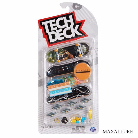 Tech Deck Fingerboard Maxallure - Σανιδάκι δαχτύλου 4 τεμαχίων (20140757) - Fun Planet