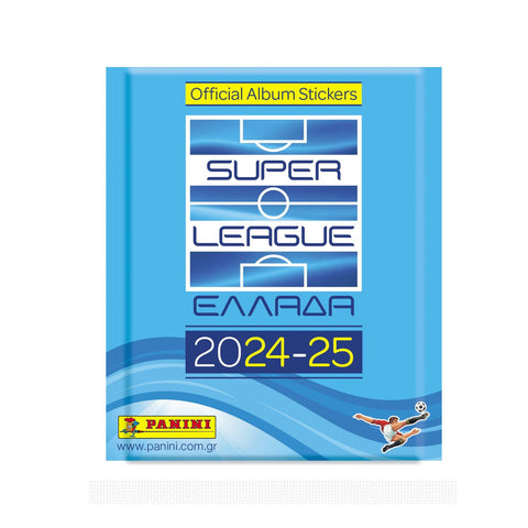 Super League 2025 Αυτοκόλλητα Panini 1 φακελάκι με 6 αυτοκόλλητα (PA.XA.SU.025b)