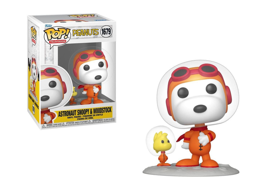 Funko Pop! Television: Peanuts  - Astronaut Snoopy & Woodstock #1679 Vinyl Figure (83507) - Fun Planet