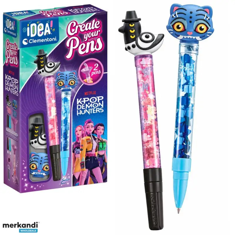 Σετ Create Your Pens K-Pop Demon Hunters 2 τεμάχια Derpy & Sussie (18479) - Fun Planet