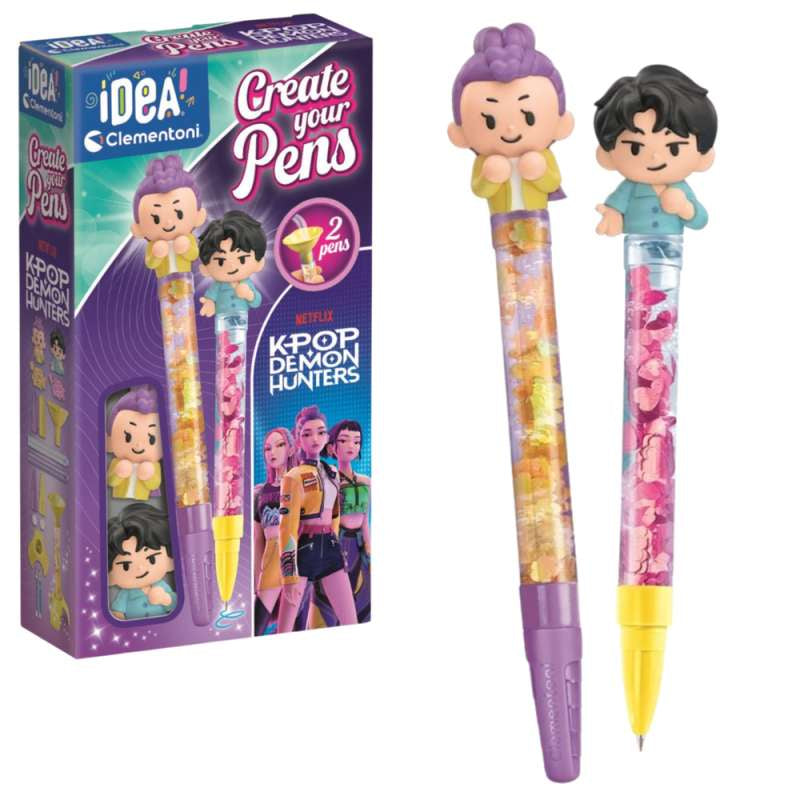 Σετ Create Your Pens K-Pop Demon Hunters 2 τεμάχια Rumi & Jinu (18480) - Fun Planet