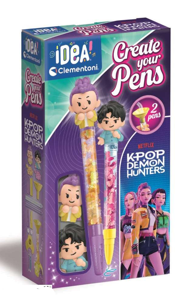 Σετ Create Your Pens K-Pop Demon Hunters 2 τεμάχια Rumi & Jinu (18480) - Fun Planet