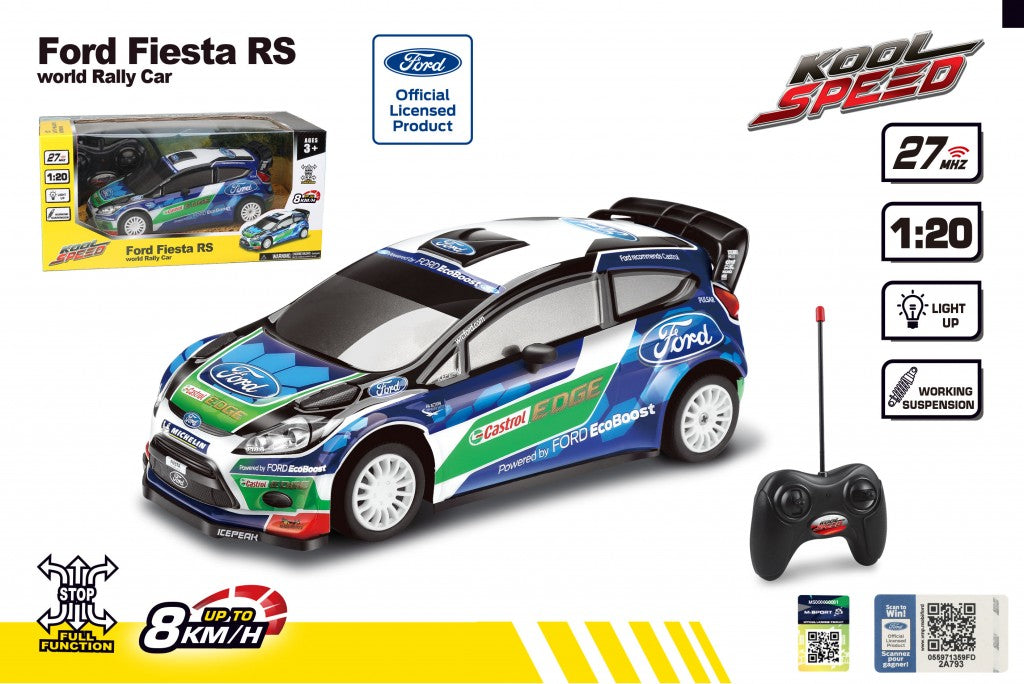 Τηλεκατευθυνόμενο Αυτοκίνητο 1:20 Ford Fiesta RS WRC (10451) - Fun Planet