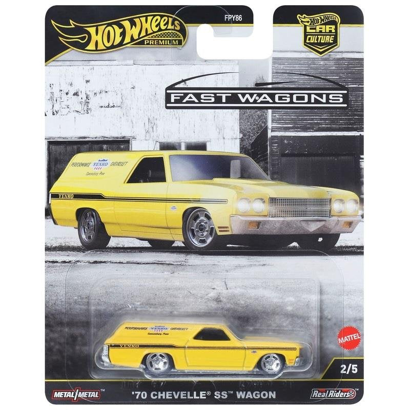 Hot Wheels Premium Car Culture Fast Wagons '70 Chevelle SS Wagon (JBK67) - Fun Planet