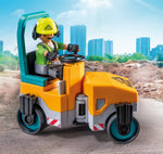Playmobil Action Heroes Οδοστρωτήρας και Εργάτες (71751)