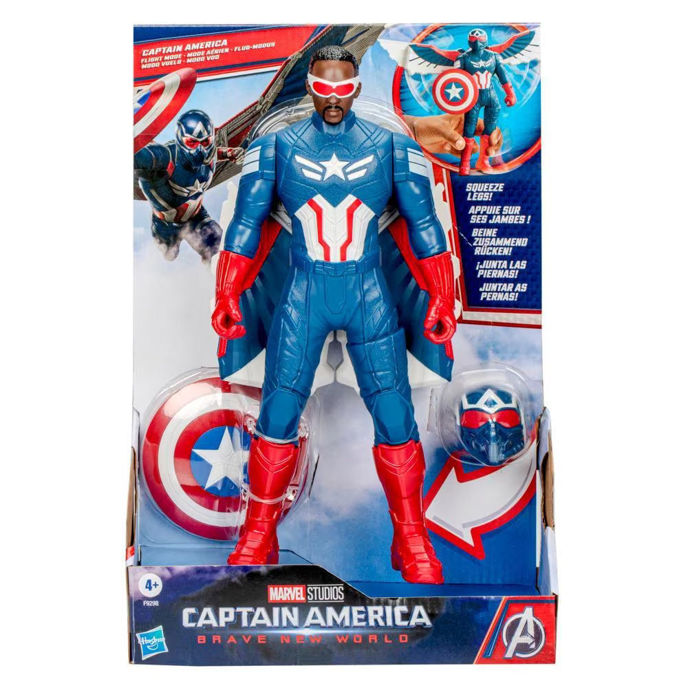 Marvel Captain America Brave New World Captain America Flight Mode Action Figure (F9298)
