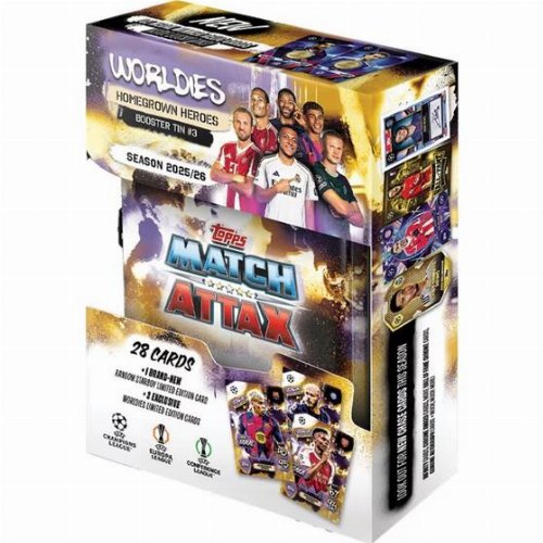 Match Attax Season 2025/26 Topps UEFA Champions Europa Conference League Booster Tin (UL5-BT1013A5_A.T01) - Fun Planet