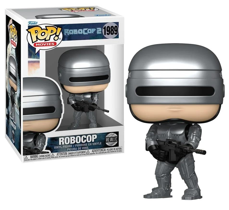Funko Pop! Movies Robocop 2 Robocop Metallic #1989 Vinyl Figure (90486)