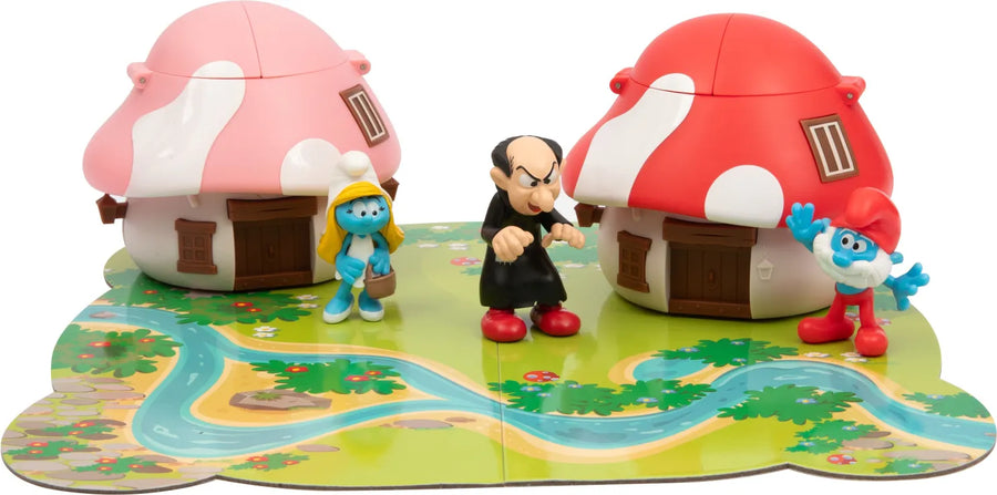 The Smurfs Στρουμφάκια Σετ Παιχνιδιού Το Στρουμφοχωριό (PUF49000) - Fun Planet