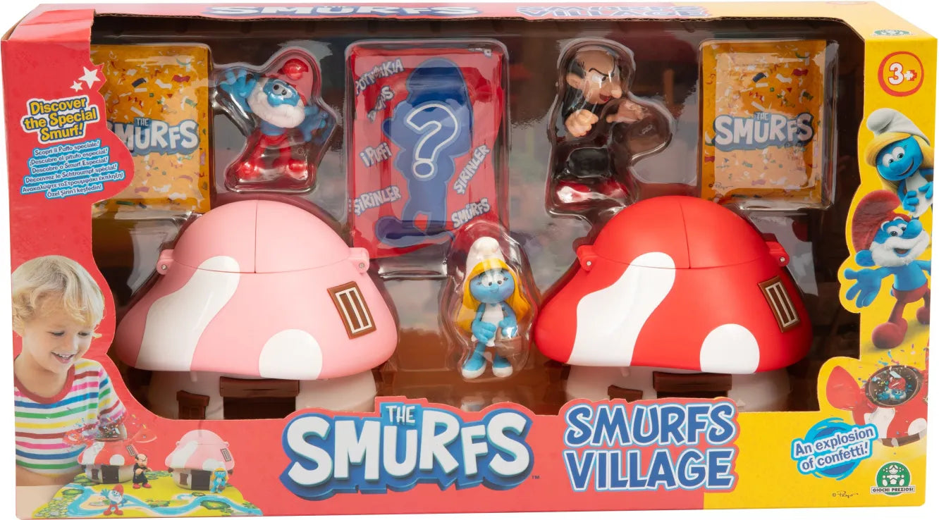 The Smurfs Στρουμφάκια Σετ Παιχνιδιού Το Στρουμφοχωριό (PUF49000) - Fun Planet