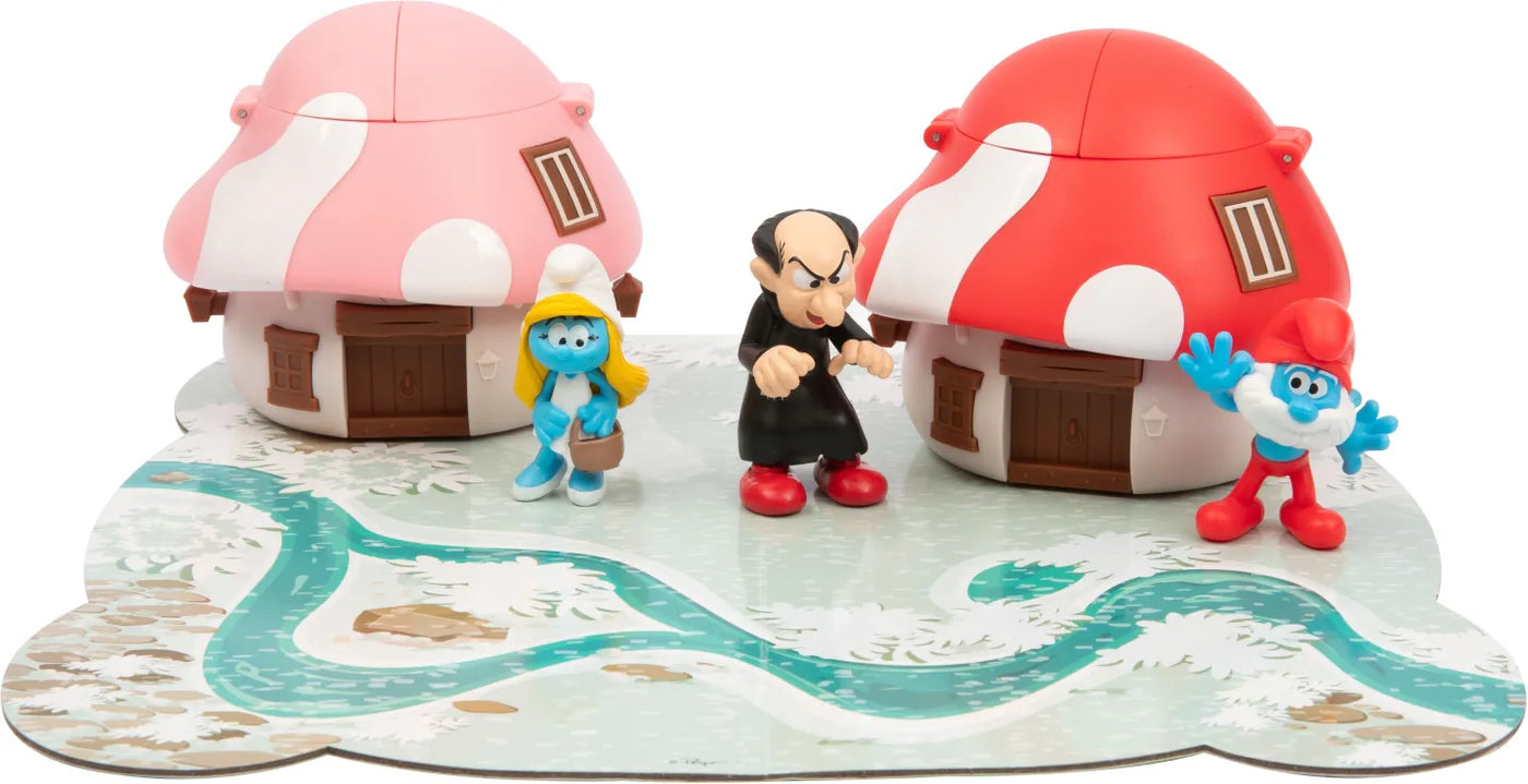 The Smurfs Στρουμφάκια Σετ Παιχνιδιού Το Στρουμφοχωριό (PUF49000) - Fun Planet