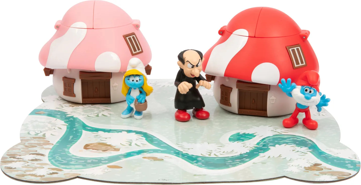 The Smurfs Στρουμφάκια Σετ Παιχνιδιού Το Στρουμφοχωριό (PUF49000) - Fun Planet
