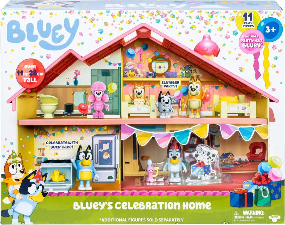 Bluey Σπίτι Ώρα Για Πάρτυ Playset (BLY76000) - Fun Planet