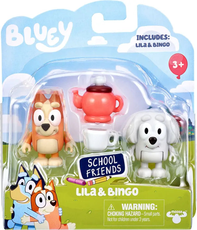 Bluey Φιγούρες Σετ 2 Φιγούρες Lila & Bingo (BLY87000) - Fun Planet