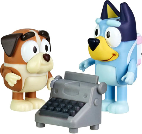Bluey Figures Set of 2 Figures Doctor Checkup Bluey &amp; Indy (BLY07000)