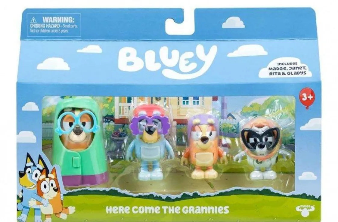 Bluey Φιγούρες Σετ 4 Pack Here Come The Grannies (BLYB5000)