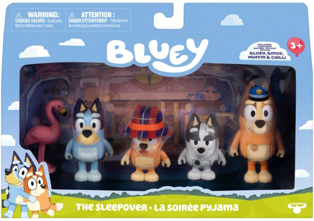 Bluey Φιγούρες Σετ 4 Pack The Sleepover (BLYB8000)