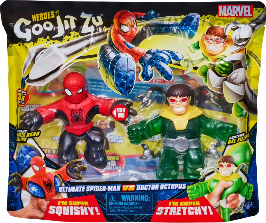 Goo Jit Zu Marvel Versus Pack Ultimate Spider-Man Versus Doctor Octopus (GJM04000) - Fun Planet