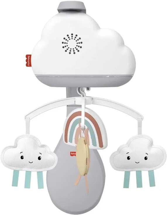 Fisher Price Περιστρεφόμενο Ουράνιο Τόξο με Αισθητήρα Ανίχνευσης Κλάματος (HBP40) - Fun Planet