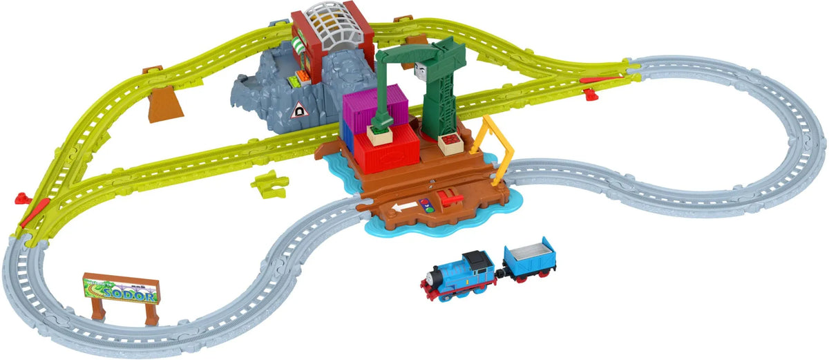 Fisher Price Thomas Τόμας Το Τρενάκι Πίστα Με Τον Κράνκι Στις Αποβάθρες (JLL40)