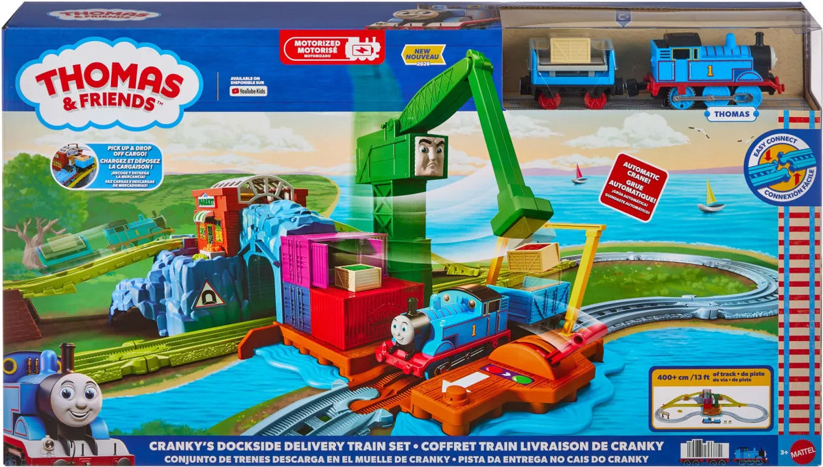 Fisher Price Thomas Τόμας Το Τρενάκι Πίστα Με Τον Κράνκι Στις Αποβάθρες (JLL40)