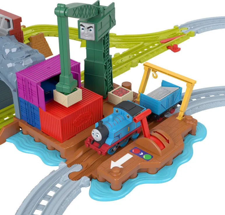 Fisher Price Thomas Τόμας Το Τρενάκι Πίστα Με Τον Κράνκι Στις Αποβάθρες (JLL40)