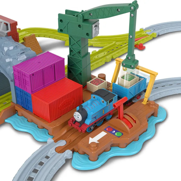 Fisher Price Thomas Τόμας Το Τρενάκι Πίστα Με Τον Κράνκι Στις Αποβάθρες (JLL40)