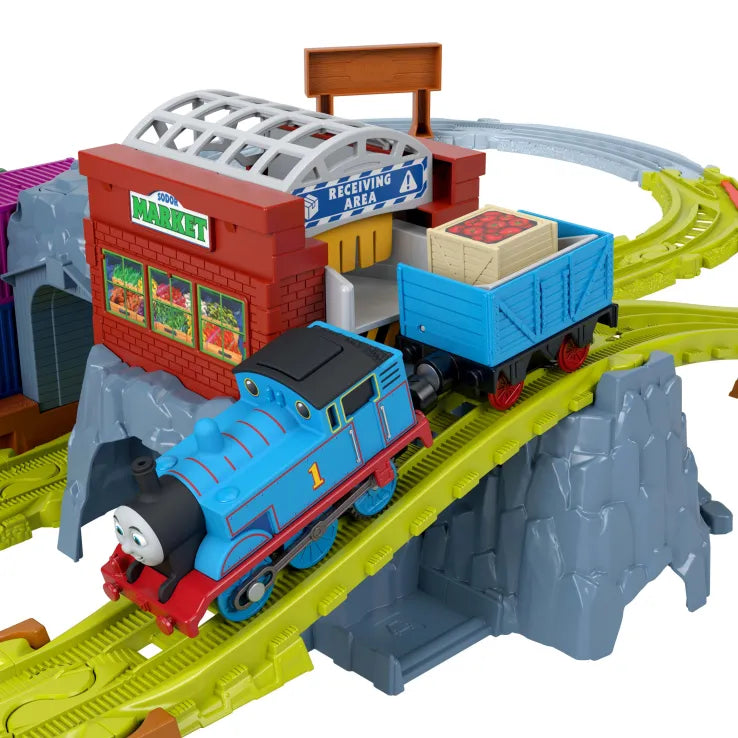 Fisher Price Thomas Τόμας Το Τρενάκι Πίστα Με Τον Κράνκι Στις Αποβάθρες (JLL40)