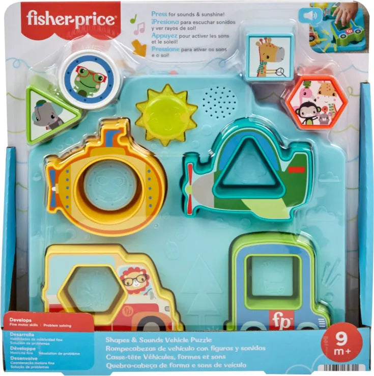 Fisher Price Παζλ Οχημάτων Με Σχήματα Και Ήχους (HRP31) - Fun Planet