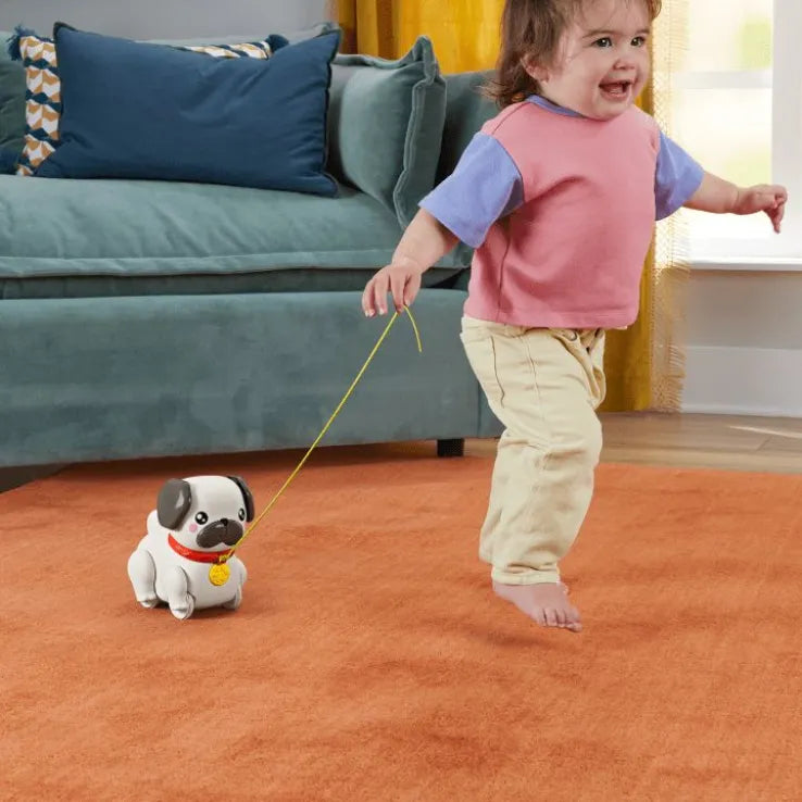 Fisher Price Walk The Pup Pug Συρόμενο Σκυλάκι Pug (HTW94) - Fun Planet