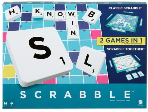 Επιτραπέζιο Scrabble 2 σε 1 (HXW06) - Fun Planet