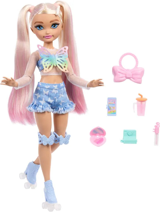 Barbie Dream Besties Roller Skate Κούκλα Barbie Malibu (JFX96) - Fun Planet