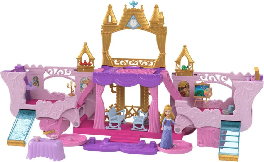 Disney Princess Mini Κούκλες Άμαξα Καστράκι 2 σε 1 (HWX17) - Fun Planet