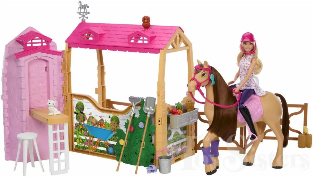 Barbie The Great Horse Chase Στάβλος (HXJ44)