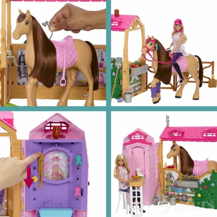 Barbie The Great Horse Chase Στάβλος (HXJ44)