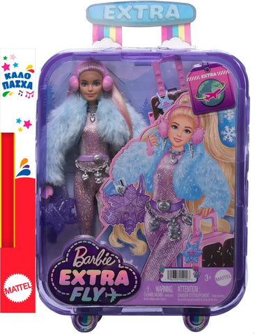 Λαμπάδα Barbie Extra Fly Vacation Snow - Χιόνι (HPB16) - Fun Planet