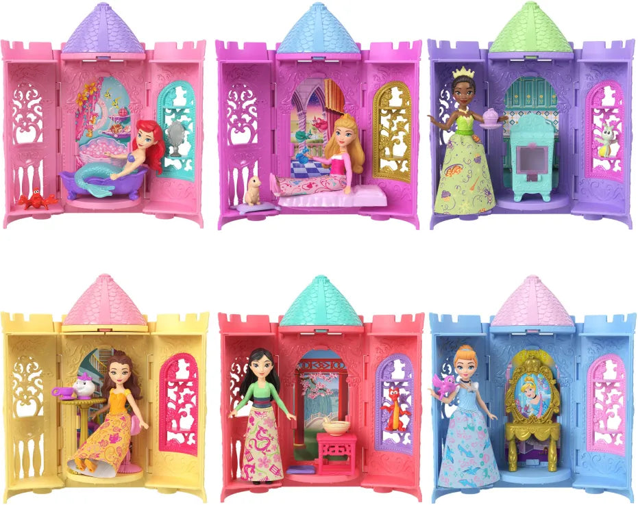 Disney Princess Mίνι Κούκλες Παραμυθένιος Πύργος (JBL39) - Fun Planet