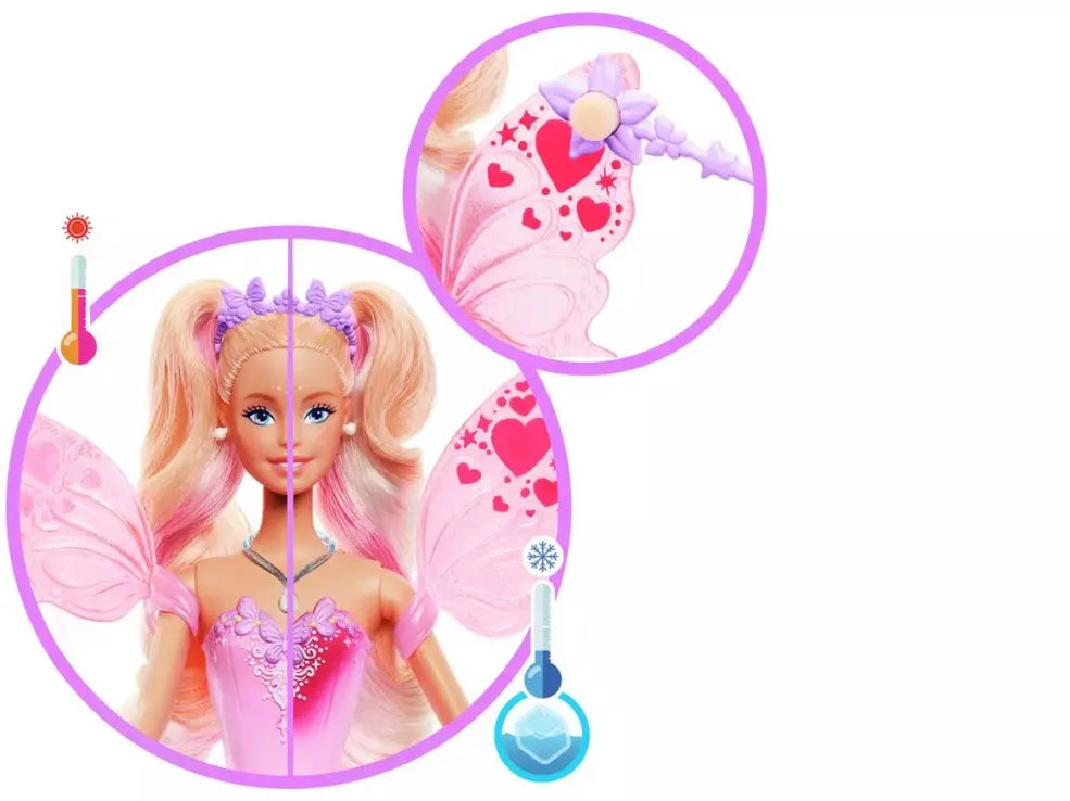 Barbie Κούκλα Νεράϊδα Μαγική Μεταμόρφωση (JCP76) - Fun Planet
