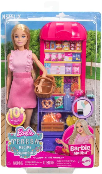 Barbie Κούκλα Malibu Βόλτα Στην Αγορά (JCT05) - Fun Planet