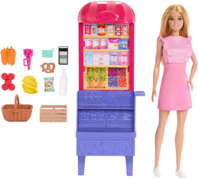 Barbie Κούκλα Malibu Βόλτα Στην Αγορά (JCT05) - Fun Planet