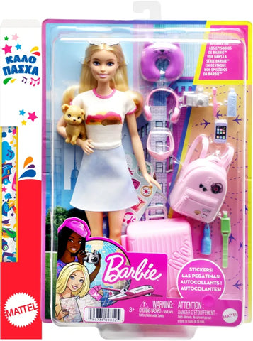 Λαμπάδα Barbie Κούκλα Έτοιμη για Ταξίδι (HJY18) - Fun Planet
