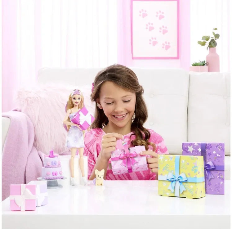 Barbie Party Unboxed Reveal Ξανθιά (JFG70) - Fun Planet