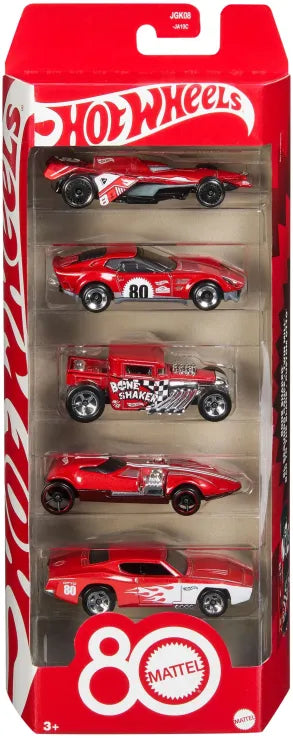 Hot Wheels 80 Χρόνια Αυτοκινητάκια Σετ των 5 (JGK08) - Fun Planet