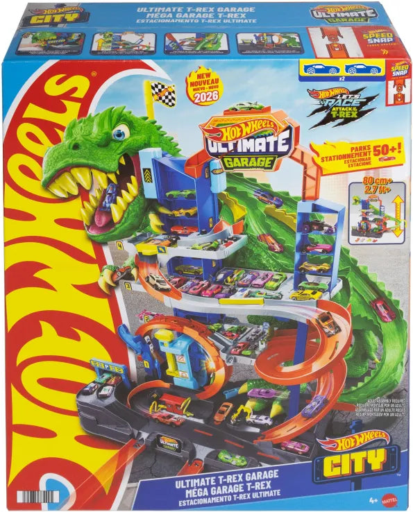 Hot Wheels Monster Trucks Color Shifters Color Lightning Playset with Crocodile (HGV14)