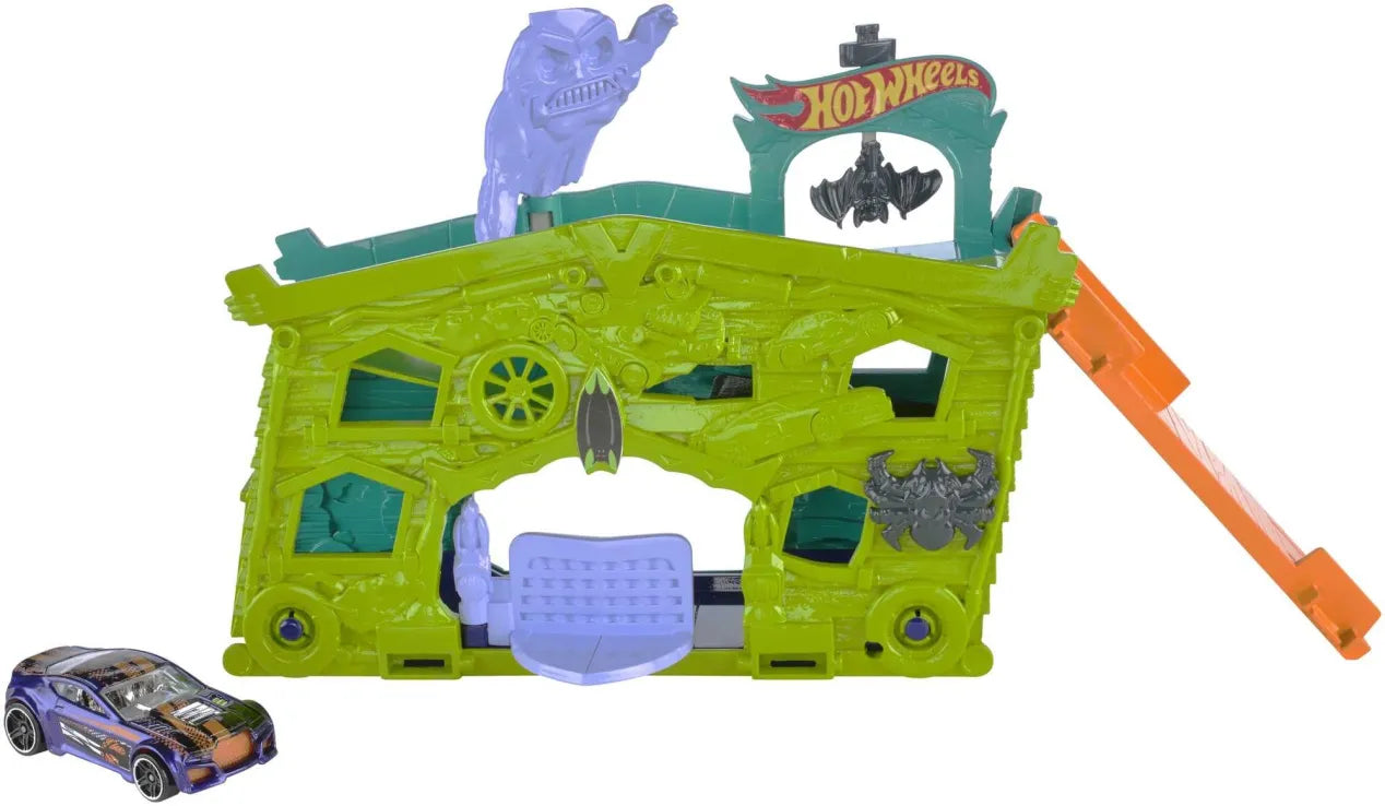 Hot Wheels City Αναδιπλούμενες Πίστες Ghost Garage (FJN38) - Fun Planet