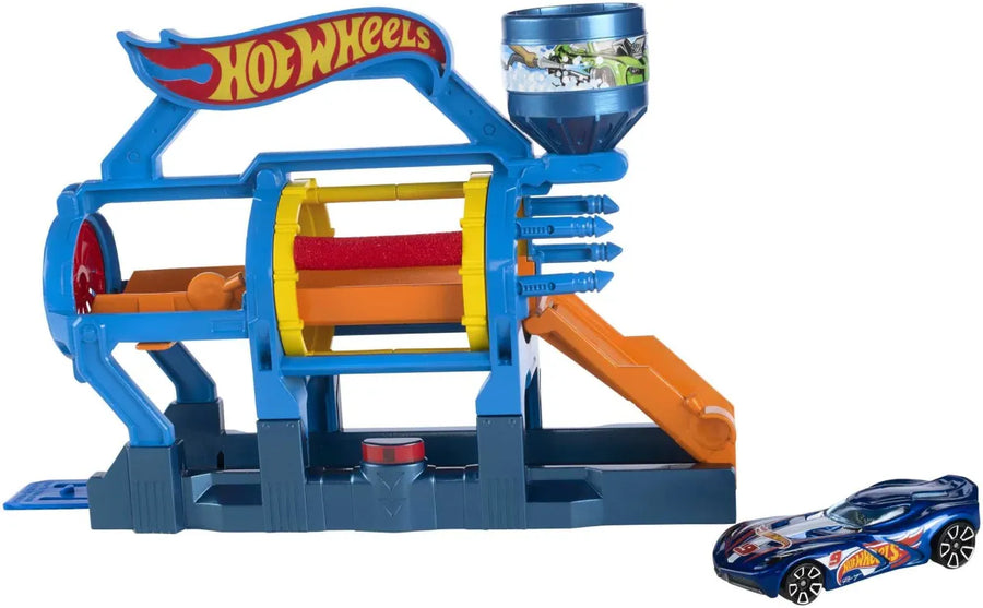 Hot Wheels City Αναδιπλούμενες Πίστες Turbo Jet Car Wash (FJN35) - Fun Planet